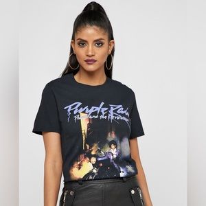 MISSGUIDED - Purple Rain T Shirt